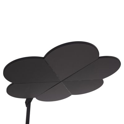 UMBRELLA WITH GROUND BASE SERIES CANNOPY (flower) HM21286.01 ALUMINUM & GRANITE--PENCIL GREY COLOR 2.38x2.2m