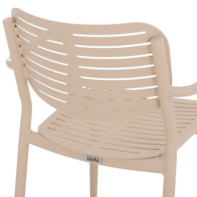 OUTDOOR DINING SET 5PCS HILLIARD HM10998.04 CHAMPAGNE COLORED ALUMINUM-POLYWOOD