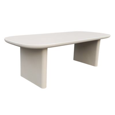 DINING TABLE AZAMI HM6601.02 BEIGE FIBER CEMENT 300x112x75Hcm
