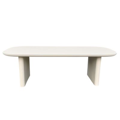 DINING TABLE AZAMI HM6601.02 BEIGE FIBER CEMENT 300x112x75Hcm