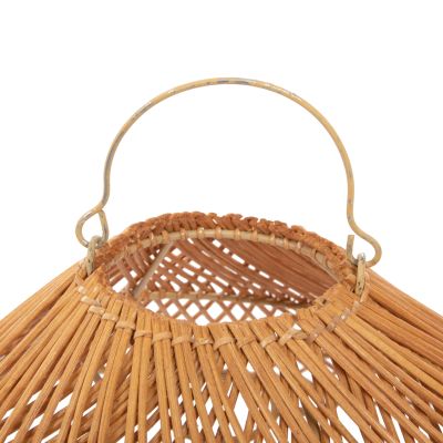 CEILING PENDANT LAMP HM7880.02 RATTAN IN SAND BEIGE COLOR Φ97x46Hcm.