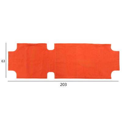 Резервни части покривало за шезлонг HM5072.02 Textline Orange 202x63 см