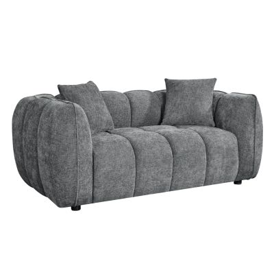 SOFA 2-SEATER LYKKE HM3324.01 GREY FABRIC 172x89x70Hcm.