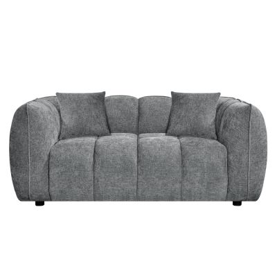SOFA 2-SEATER LYKKE HM3324.01 GREY FABRIC 172x89x70Hcm.