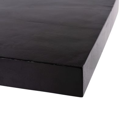 КОНЗОЛА МАСИВ ТИК НАТУРАЛНО-ЧЕРНО 150X40X80H