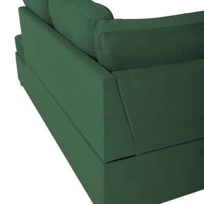 SOFABED RIGHT CORNER JADE HM3144.05R CYPRESS GREEN VELVET 250x80-180x73-88Hcm.