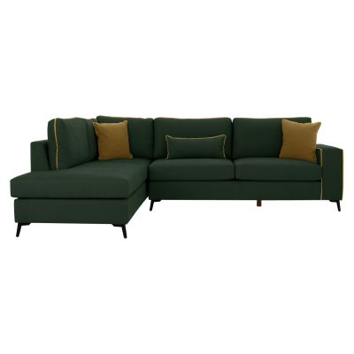 SOFA LEFT CORNER DIVA WATER REPELLANT FABRIC CYPRESS GREEN HM3254.17L 290x235x94Hcm.