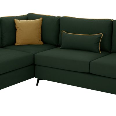 SOFA LEFT CORNER DIVA WATER REPELLANT FABRIC CYPRESS GREEN HM3254.17L 290x235x94Hcm.