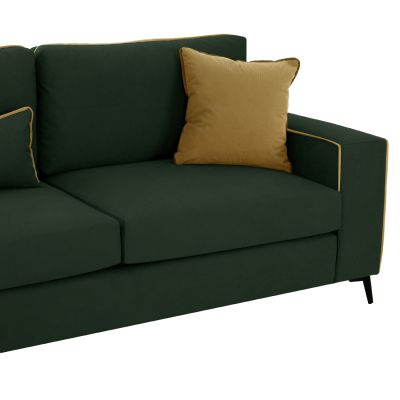 SOFA LEFT CORNER DIVA WATER REPELLANT FABRIC CYPRESS GREEN HM3254.17L 290x235x94Hcm.