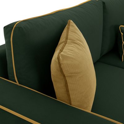 SOFA LEFT CORNER DIVA WATER REPELLANT FABRIC CYPRESS GREEN HM3254.17L 290x235x94Hcm.