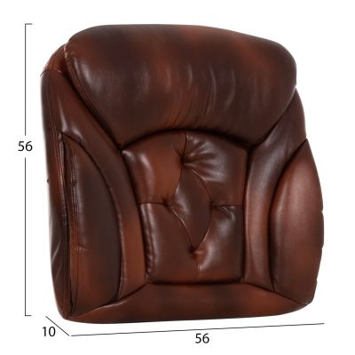 РЕЗЕРВНА СЕДАЛКА ЗА ОФИС СТОЛ -КАФЯВ ПУ 56x10 (дебелина)x56см.