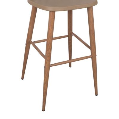 Bar Stool HM8459.25 Vanessa in Cappuccino color 43x49x107cm