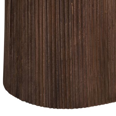 DINING TABLE OVAL PURGER HM9715 SOLID MANGO WOOD-WHITE MARBLE 180x89x76Hcm.