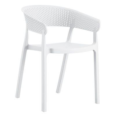 ARMCHAIR POLYPROPYLENE PERFOE HM5941.01 IN WHITE 53,5x50,5x73Hcm.