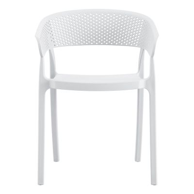 ARMCHAIR POLYPROPYLENE PERFOE HM5941.01 IN WHITE 53,5x50,5x73Hcm.