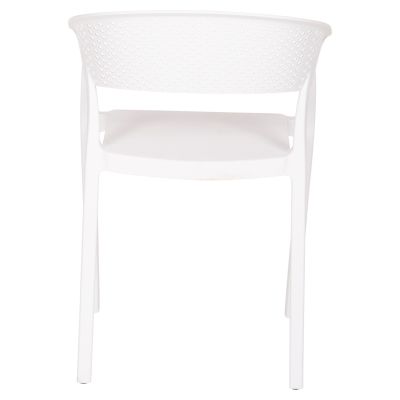 ARMCHAIR POLYPROPYLENE PERFOE HM5941.01 IN WHITE 53,5x50,5x73Hcm.