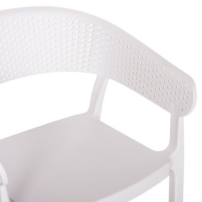 ARMCHAIR POLYPROPYLENE PERFOE HM5941.01 IN WHITE 53,5x50,5x73Hcm.