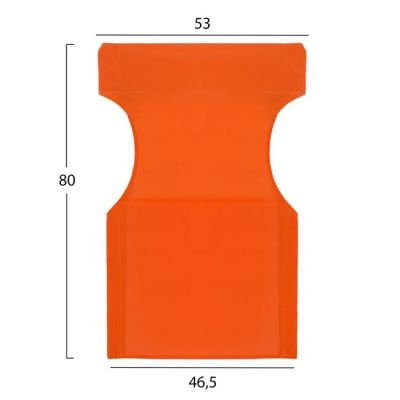 Възглавница оранжев цвят 2x1 за директорско кресло HM5272.02 46.5χ53χ80