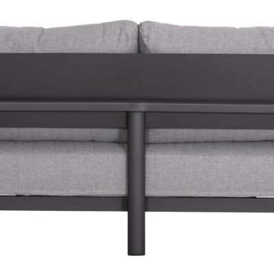 OUTDOOR LOUNGE SET 4PCS ELARA HM6195.01 DARK GREY ALUMINUM-GREY OLEFIN-TEAK WOOD