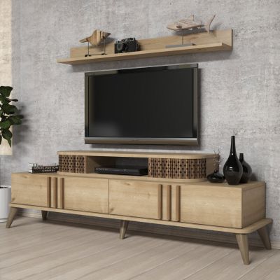 LIVING ROOM COMPOSITION HM11848.01 2PCS NATURAL OAK