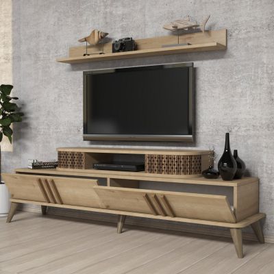 LIVING ROOM COMPOSITION HM11848.01 2PCS NATURAL OAK