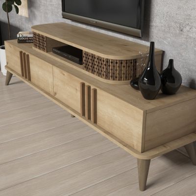 LIVING ROOM COMPOSITION HM11848.01 2PCS NATURAL OAK