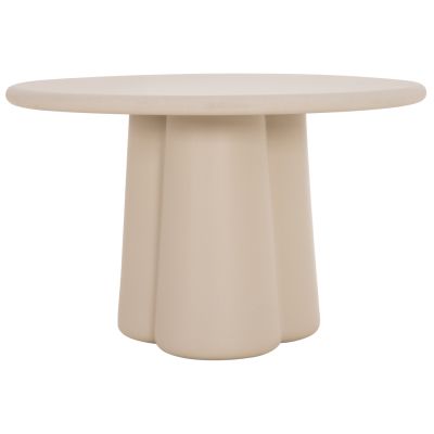 ROUND DINING TABLE NAYU HM6583.02 BEIGE FIBER CEMENT Φ120x73Hcm.
