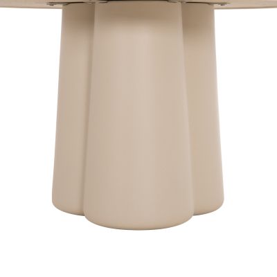 ROUND DINING TABLE NAYU HM6583.02 BEIGE FIBER CEMENT Φ120x73Hcm.