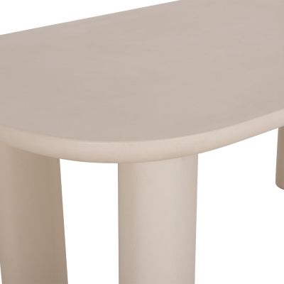 DINING TABLE KIORA HM6597.02 BEIGE FIBER CEMENT 200x100x76Hcm.