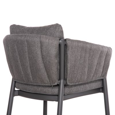 OUTDOOR DINING SET 5PCS SHANKS HM11002.01 ALUMINUM & OLEFIN CUSHION COVERS---GREY