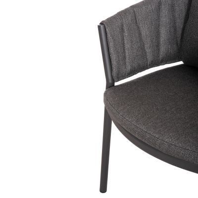 OUTDOOR DINING SET 5PCS SHANKS HM11002.01 ALUMINUM & OLEFIN CUSHION COVERS---GREY