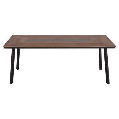 OUTDOOR DINING SET 9PCS MAGNET HM10828.01 ALUMINUM IN DARK GREY--POLYWOOD--P.E.ROPE