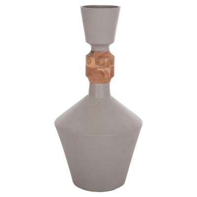 Декоративна подова ваза NEBULA-сив цвят 