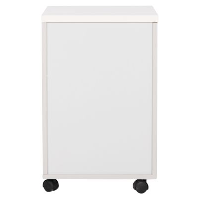 OFFICE DRAWERS WITH KEY LOCK VANCE HM2159 WHITE MELAMINE--WHEELS 39x40x60Hcm.