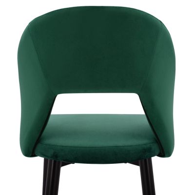 Bar Stool Harper HM8526.03 Velvet Cypress Green with metallic frame 50x51x111cm