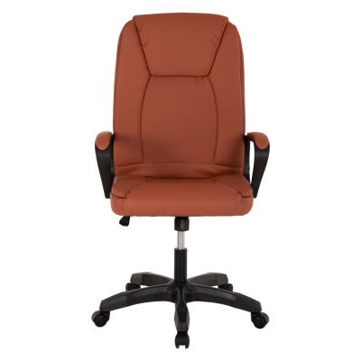 OFFICE CHAIR HM1188.02 BROWN PU LEATHER 63x70x114Hcm.