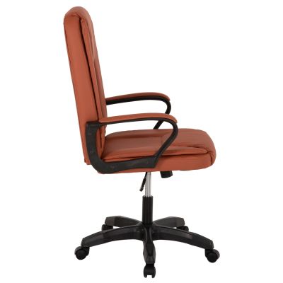 OFFICE CHAIR HM1188.02 BROWN PU LEATHER 63x70x114Hcm.