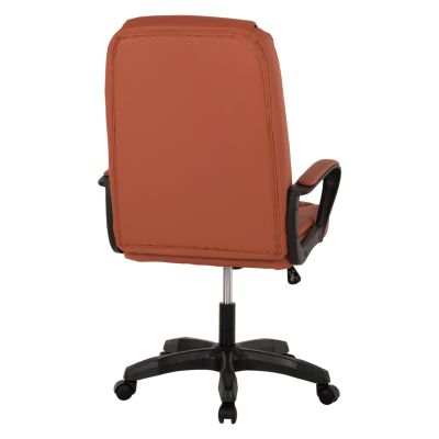 OFFICE CHAIR HM1188.02 BROWN PU LEATHER 63x70x114Hcm.