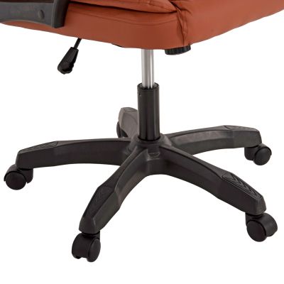 OFFICE CHAIR HM1188.02 BROWN PU LEATHER 63x70x114Hcm.