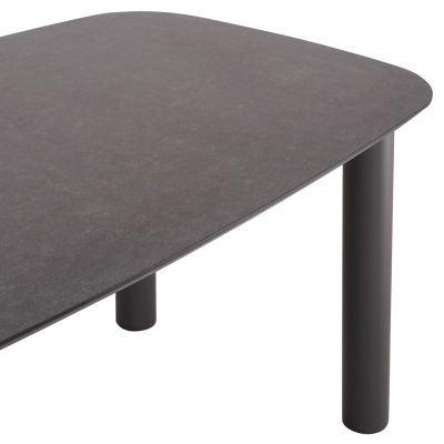 OUTDOOR DINING SET 7PCS SENTI HM10908.01 ALUMINUM & OLEFIN CUSHION COVERS---GREY