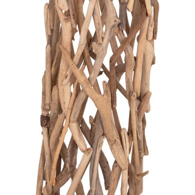 DECORATIVE FLOOR STANDING LAMP VEKNA HM4877 DRIFTWOOD IN NATURAL 30x30x140Hcm.