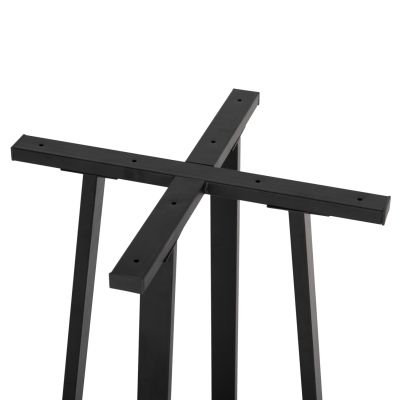 BASE FOR BAR TABLE HM477.01 MEDIUM HEIGHT BLACK METAL 50x50x90Hcm.