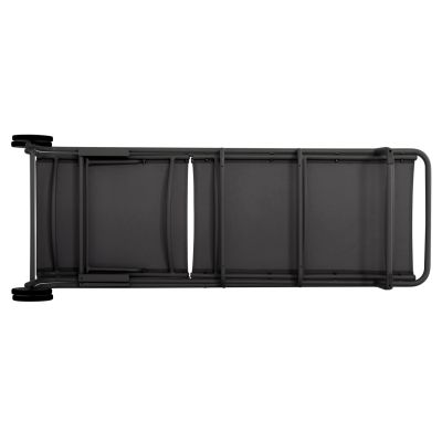 ALUMINUM SUNBED RIBEN WITH TESLIN FABRIC & WHEELS HM6293.01 GREY COLOR 210x78x91Hcm.