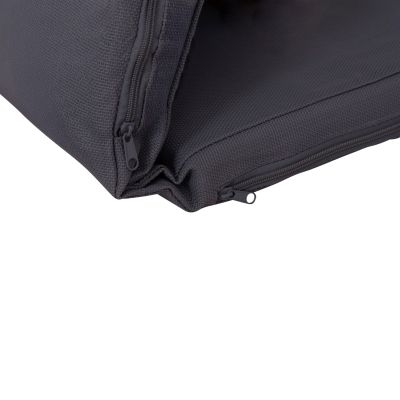 BEACH LOUNGER WITH CUSHION KORINOS HM10775.30T PINE WOOD--TEXTILENE COVER GREY 79x204x77Hcm.