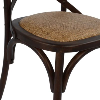 Wooden chair Forenza HM0104.03 brown with mat 50X53X88 cm