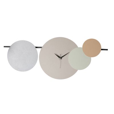 WALL CLOCK HM4333 METAL IN 4 COLORS 75x30H cm.