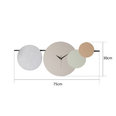 WALL CLOCK HM4333 METAL IN 4 COLORS 75x30H cm.