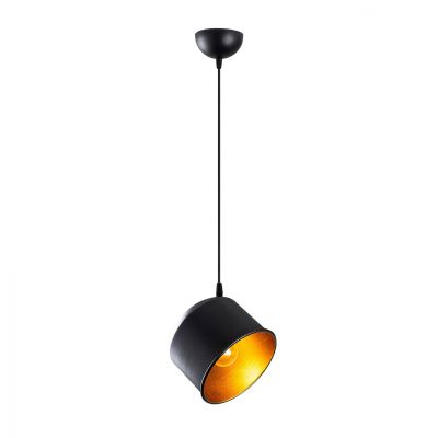 METALLIC PENDANT LIGHT IN BLACK HM7254 18Χ18Χ110cm.