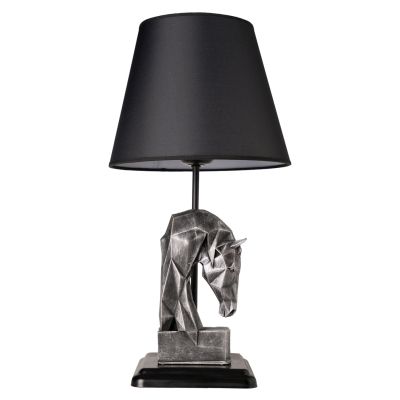TABLE LAMP HM7474.02 SILVER COLOR Φ24x35Hcm.