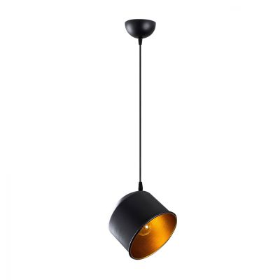 METALLIC PENDANT LIGHT IN BLACK HM7254 18Χ18Χ110cm.